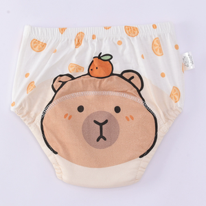 子供用トレーニング防水パンツ ベビー通気性おねしょパンツ 幼児用コットン練習パンツ - Product Image 4