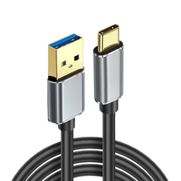 Kabel ekstensi Transfer Data USB 3.0 5Gbps, kabel ekstensi USB berlapis emas tahan lama, kabel OTG Transfer Data Super cepat untuk pria/wanita/USB C/micro-b