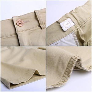 Shorts en coton kaki respirants pour garçons, uniforme scolaire pour grands enfants - Product Image 3