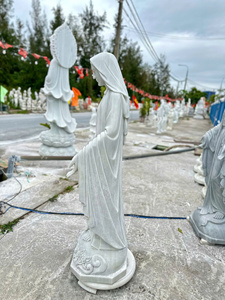 รูปปั้นพระแม่มารีย์แกะสลักด้วยมือที่ทนทานของเวียดนามดีไซน์ทันสมัยติดตั้งกลางแจ้งใหม่รับประกัน1ปีความช่วยเหลือทางเทคนิคทางออนไลน์ - Product Image 3