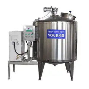 Tanque de armazenamento de refrigeração de leite de alto desempenho, 500l, 1000l, 5000l, em fábrica de leite, tanque de refrigeração de armazenamento de fábrica de laticínios