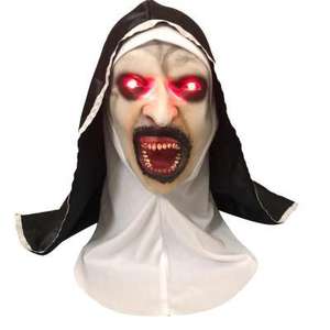 Scary Creepy Nun Niños Fiesta de Halloween Máscara facial Mascarada Cosplay Party Props Horror Nun Ghost Doll Mask - Product Image 5