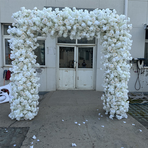 Ifg Bán Buôn 8x8ft Kích Thước Double Side Nhân Tạo Lụa Trắng Hoa Vòm Cho Đám Cưới Backdrop Trang Trí Nội Thất - Product Image 4