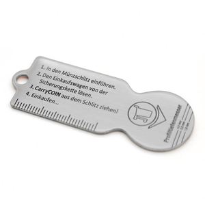 Porte-clés jeton amovible en fer inoxydable, personnalisé pour salon de beauté pour chats, avec logo, pour chariot de courses, pour l'Australie - Product Image 4