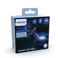 Boîte d'emballage cadeau en papier avec ampoule LED personnalisée pour voiture et moto Boîte en carton Boîte en papier ondulé noir avec fenêtres