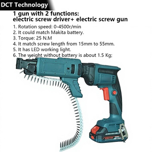 <span class=keywords><strong>Pistola</strong></span> Eléctrica de Clavos <span class=keywords><strong>para</strong></span> Cintas de Cadena con Batería de Litio Recargable, Automática, Portátil, <span class=keywords><strong>para</strong></span> Placas de Yeso, Motor sin Escobillas, Atornillador - Product Image 3