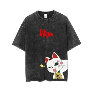 Camiseta Personalizada de Algodón 100% de 240 Gramos, Lavado Ácido, Diseño Gráfico Vintage de Anime <span class=keywords><strong>DAN</strong></span> DA <span class=keywords><strong>DAN</strong></span> Dandadan para Hombre - Product Image 6