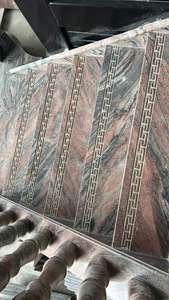 Granito rojo multicolor más barato, losa pulida de granito de Río áspero para pavimentación al aire libre, granito indio juparana Rosa Aurora - Product Image 6