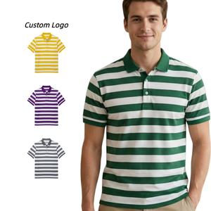 Camisetas Polo de Verano Lisas con Cuello y Rayas a Bajo Precio TKAN984D, Camisetas Personalizadas de Uso Diario, Casuales, 100% Algodón, Talla Grande para Hombre - Product Image 1