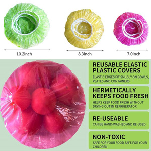 Disposable Food Cover Dustproof Plastic <b>Wrap</b> Durable Elastic Food Lids for Bowls Elastic Plate Covers for <b>Kitchen</b> Food Saver Bag - Product Image 2
