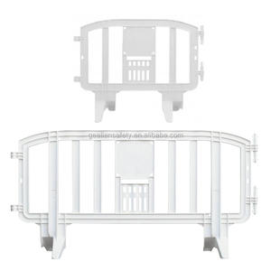 Barrière de circulation en plastique jaune/rouge durable <span class=keywords><strong>Movit</strong></span> Europe, moulage par injection, barrière de sécurité routière portable - Product Image 5