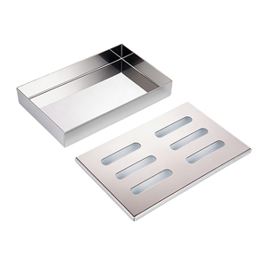 Boîte à fumée Pinnovo pour barbecue au charbon et au gaz en acier inoxydable - Boîte à fumée pour copeaux de bois, améliore les saveurs des grillades pour le barbecue - Product Image 2