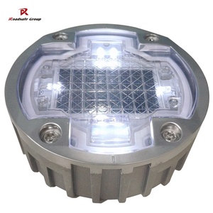 ريف سيتي IP68 مسمار طريق شمسي من الألومنيوم والبلاستيك أدى وامض تحذير أبيض عاكس ضوء حركة المرور - Product Image 2