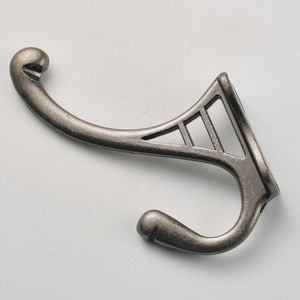 Gancho Doble de Aleación de Zinc Plateado Antiguo para Baño, Estilo Escandinavo, Anticorrosión - Product Image 2
