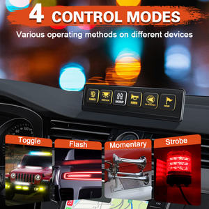 Panel de Interruptores Inalámbrico de 6 Canales 12V 24V, Caja de Relés de Control de Circuito de 80A para Jeep, Camioneta, SUV, UTV, ATV, Marino, RV - Product Image 5