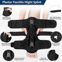 Soporte para el dolor de tobillo, alivio de la tendinitis, caída del pie, talón, arco, fascitis plantar, férula nocturna con almohadilla de espuma viscoelástica suave