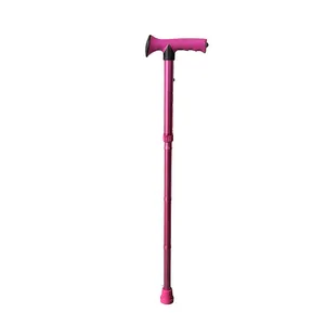 Foldable Walking Stick For Men And Women Portable Lightweight Walking Stick Adjustable Non-slip Walking Stick For The Elderly