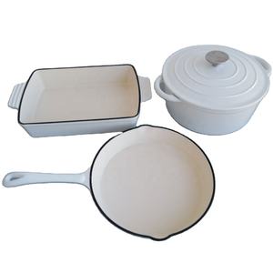 Cocina de hierro fundido con <span class=keywords><strong>esmalte</strong></span> de cocina juego de utensilios de cocina antiadherente olla y Pan - Product Image 5