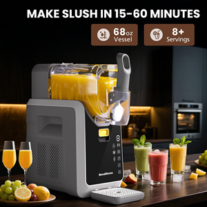 Toptan 3'ü 1 Arada Elektrikli Ev Tipi Meyve Suyu Slush Buz Makinesi Dondurma Slush Makinesi Dondurulmuş İçecek Tekli Slush Makinesi - Product Image 4