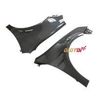 Ailerons latéraux en fibre de carbone de style OTD, noir carbone, poli haute brillance, moulage sous vide pour VW Golf 5 GTI