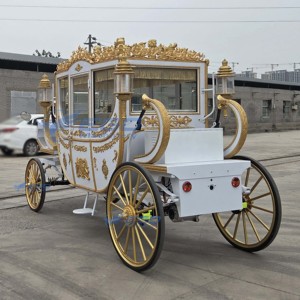 Carroza Real Eléctrica para Turismo, Autobús de Transporte de Pasajeros, Vehículo de Recepción de Pasajeros Q235B de Acero, 5-6 Plazas, 24 Meses - Product Image 6