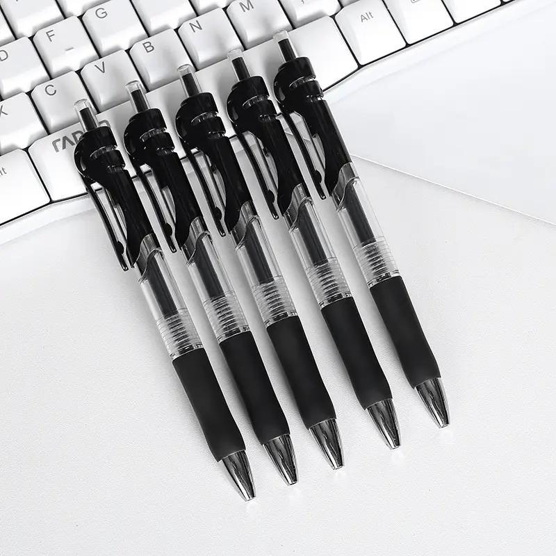 Custom Printing Promotion Gel Pens Plastic Ballpen Multi-color Advertising Smooth Writing Roller Ball Pen Office & School Pen