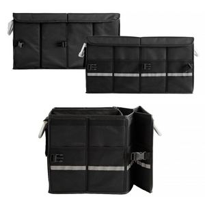 Sac de rangement de voiture personnalisé Organisateur de coffre de SUV multi-compartiments pliable Film d'isolation de fond antidérapant Sac de coffre antidérapant - Product Image 4