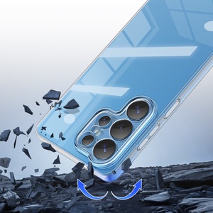 Custodia Antiurto in TPU <span class=keywords><strong>Trasparente</strong></span> Cristallino da 1,5mm per S26 <span class=keywords><strong>S22</strong></span> S21 S20 S26 <span class=keywords><strong>Ultra</strong></span> con Supporto Design Semplice - Product Image 4