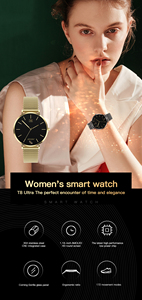 Montre connectée Slim Design T8 <span class=keywords><strong>Ultra</strong></span> BT Calling avec écran AMOLED HD rond de 1,19 pouce, suivi de la fréquence cardiaque et entraînement respiratoire pour femmes - Product Image 2