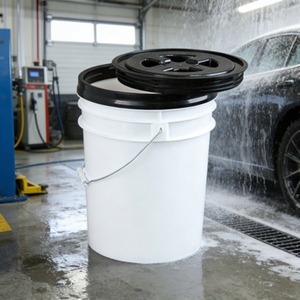 Cubo de embalaje multifuncional de 20L, venta directa de fábrica, cubo de lavado de autos de 20L hecho de plástico - Product Image 3