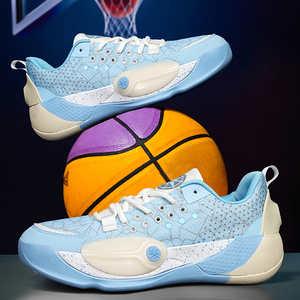 รองเท้าบาสเก็ตบอลแบบไม่จำกัดเพศน้ำหนักเบา ระบายอากาศได้ดี พื้นรองเท้ายาง รองเท้าผ้าใบสำหรับกิจกรรมกลางแจ้ง - Product Image 3