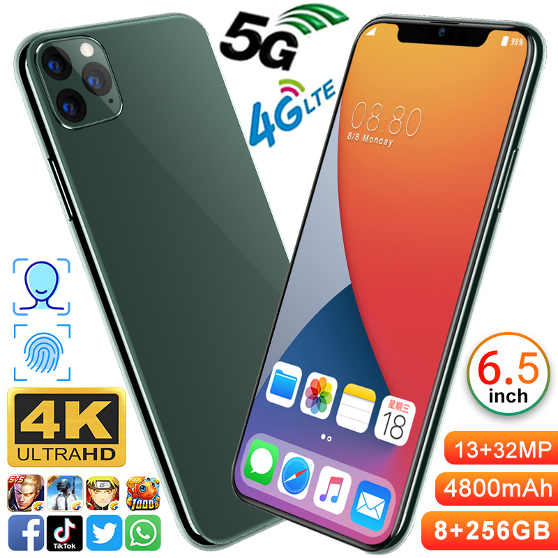 Оригинальный I12 PRO MAX 1:1 индивидуальный план 6,5 дюймов смартфон 4G 5G 12 + 512 ГБ мобильные телефоны с GPS сотовый телефон