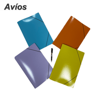 Carpeta de Archivo con Banda Elástica, Organizador de Documentos, Almacenamiento de Papelería de Oficina, Clasificador de Datos, Archivador de Palanca
