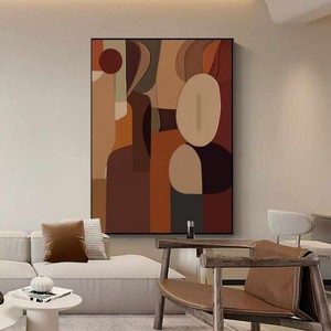 Pintura al Óleo Abstracta Moderna Hecha a Mano, Personalizada, Impresa Digitalmente en Lienzo, Decoración para Hotel o Sala de Estudio, Tema de Paisaje SC-20251 - Product Image 4