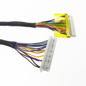 Konektor DF11-30DS-2C kustom 30 Core kabel Lvds pasangan terpilin berpelindung, konektor elektronik PVC Xinda hitam - Product Image 6