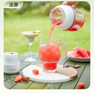 Vaso Exprimidor Eléctrico Portátil AUX de 500 ml, Material Tritan, Batería Integrada, para Uso en Viajes al Aire Libre - Product Image 2