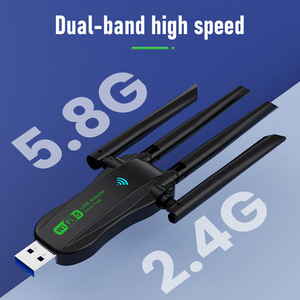 Dual Band USB3.0 Wifi 1200Mbps Adapter 2.4Ghz 5Ghz Wifi Với 4 Antenna PC Mini Máy Tính Wifi Tín Hiệu Extender Bw11 - Product Image 2