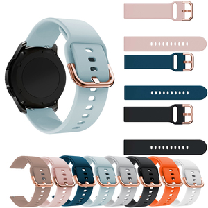 Bracelet de montre intelligente en silicone avec boucle à ardillon en or <span class=keywords><strong>rose</strong></span> de 20 mm, compatible avec <span class=keywords><strong>Garmin</strong></span> <span class=keywords><strong>Forerunner</strong></span> 570/165/158/245, sport, luxe, mode, 10 couleurs - Product Image 1
