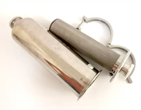 2.5 pouces 5 pouces 10 pouces en acier inoxydable 304 316 type d'interface de mandrin rapide droit filtre de canalisation de 102mm de diamètre