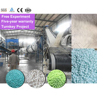 Ligne de production d'engrais NPK de qualité supérieure 5 T/h, ligne de production de granulés d'engrais NPK à base de chlorure d'ammonium