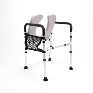 Silla de Inodoro para Pacientes Mayores, Metálica, Ajustable, Plegable, Silla de Ducha, Ayuda para Inodoro, Equipo de Rehabilitación - Product Image 2