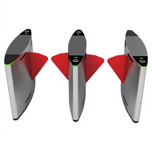 Controllo di accesso biometrico della barriera pedonale dell'entrata del cancello a battente di vetro Anti collisione per il sistema di controllo di accesso delle palestre - Product Image 1