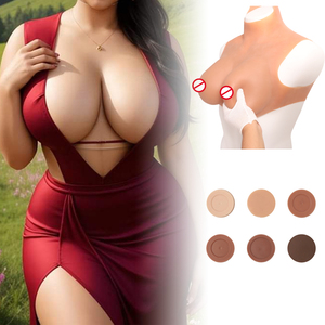 Prothèses mammaires en silicone pour travestis, plaque pectorale, faux seins en silicone pour travestis, cosplay transgenre, drag queen - Product Image 1