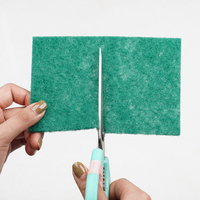 Éponge à récurer verte robuste en acrylique pour vaisselle, tampon de nettoyage abrasif haute performance