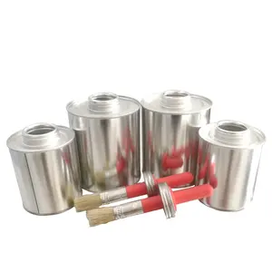 Metal Round Tin Can With Brush 32oz 947ml