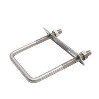 Collier de serrage en forme de U à boulon en U galvanisé à chaud Norme nationale Boulons d'alimentation prêts à l'emploi Collier en forme de U intégré