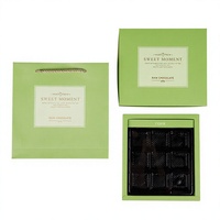 Boîte à chocolat pliable de style japonais à 9 compartiments, haut de gamme, faite à la main, cadeau de la Saint-Valentin, boîte vide pour la pâtisserie DIY, écologique