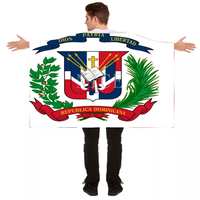 Cape patriotique personnalisée avec drapeau du Panama, imprimée avec une couleur résistante, pour les événements sportifs et les manifestations.