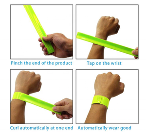 光と切り替えプッシュボタン付き反射バンド、任意のロゴを印刷でき、任意のサイズの反射PVCを行うことができます - Product Image 4