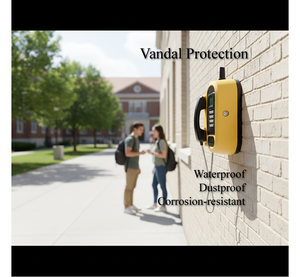 Teléfono Público Inalámbrico Fijo 4G Resistente a la Corrosión KSW31A con Dial Metálico y Ayuda <span class=keywords><strong>Visual</strong></span> para Personas Ciegas, Entrada de CA 100-240V - Product Image 3